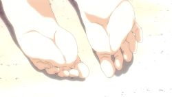 Rule 34 | 10s, 1girl, animated, animated gif, barefoot, feet, foot focus, kyouno madoka, rinne no lagrange, soles, toes