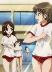 Rule 34 | 00s, 4girls, anime screenshot, buruma, gym uniform, multiple girls, screencap, yami to boushi to hon no tabibito