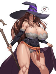 1girl absurdres breasts dragon&#039;s_crown highres huge_breasts long_hair solo sorceress_(dragon&#039;s_crown)