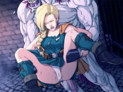 Rule 34 | 1boy, 1girl, animal penis, bianca (dq5), blonde hair, closed eyes, dragon quest, dragon quest v, drooling, furry, furry with non-furry, hetero, horse boy, horse penis, imminent rape, interspecies, jiangshi (artist), jyami, muscular, muscular male, netorare, pectorals, penis, purple hair, square enix, torn clothes