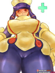Rule 34 | 1girl, 2020, breasts, cameltoe, girlsay, highres, large breasts, meddy.exe (mega man), mega man (series), mega man battle network, standing, thick thighs, thighs, tight clothes, wide hips