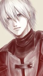 Rule 34 | 1boy, bishounen, closed mouth, dante (devil may cry), devil may cry (anime), devil may cry (series), highres, ika vergi, looking at viewer, male focus, simple background, solo