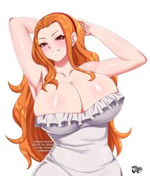 Rule 34 | 1girl, breasts, highres, huge breasts, jadenkaiba, nami (one piece), one piece, orange hair