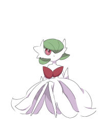 Rule 34 | bare shoulders, barefoot, bob cut, closed mouth, colored skin, creatures (company), dress, elbow gloves, flat chest, full body, game freak, gardevoir, gen 3 pokemon, gloves, green hair, hair over one eye, happy, invisible chair, knees together feet apart, looking to the side, mega gardevoir, mega pokemon, nintendo, pokemon, pokemon (creature), red eyes, ronen, short hair, simple background, sitting, sketch, smile, strapless, strapless dress, white background, white dress, white gloves, white skin, white theme