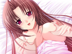 Rule 34 | 00s, 1boy, 1girl, anejiru, arm up, atelier kaguya, bare shoulders, bed, bed sheet, bedroom, blush, grabbing another&#039;s breast, breast hold, breast press, breasts, breasts out, breasts squeezed together, brother, brother and sister, center opening, choco chip, cleavage, clothed sex, clothing aside, collarbone, couple, day, dutch angle, eyelashes, game cg, grabbing, hair between eyes, hetero, incest, indoors, large breasts, light rays, long hair, looking at viewer, lying, nipples, no bra, off shoulder, on back, on bed, open clothes, open mouth, own hands clasped, own hands together, pov, pov hands, red eyes, red hair, ribbon, sex, shade, shirakawa ryouko, siblings, sister, sleeveless, smile, solo focus, stomach, string, sunbeam, sunlight, sweat, sweatdrop, tongue, upper body, very long hair, wet