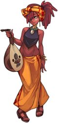 Rule 34 | 1girl, brown eyes, brown hair, indivisible, lute (instrument), tagme, zahra