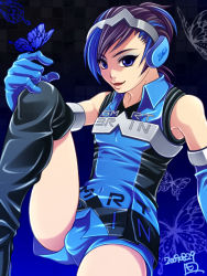 Rule 34 | bug, butterfly, child, gloves, headphones, hirohide, insect, male focus, shorts, smile, smirk, solo, trap