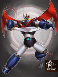 Rule 34 | 2016, canopy, cockpit, dated, deviantart username, franciscoetchart, great mazinger, great mazinger (robot), mazinger (series), mecha, realistic, robot, science fiction, signature, super robot, sword, watermark, weapon, wings