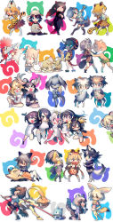 Rule 34 | 10s, 6+girls, :d, :o, ^ ^, absurdres, all fours, alpaca ears, alpaca suri (kemono friends), american beaver (kemono friends), animal ears, animal print, antlers, bear ears, bear tail, beaver ears, beaver tail, bird tail, black-tailed prairie dog (kemono friends), blush, blush stickers, brown bear (kemono friends), campo flicker (kemono friends), cat ears, cat girl, cat tail, chibi, clipboard, closed eyes, common raccoon (kemono friends), couple, cup, emperor penguin (kemono friends), eurasian eagle owl (kemono friends), everyone, ezo red fox (kemono friends), fang, female focus, fennec (kemono friends), fox ears, fox tail, gentoo penguin (kemono friends), giraffe ears, giraffe horns, giraffe print, glowing, glowing eyes, golden snub-nosed monkey (kemono friends), grey wolf (kemono friends), grin, hand on own hip, head wings, highres, hippopotamus (kemono friends), hippopotamus ears, horns, humboldt penguin (kemono friends), imminent kiss, jaguar (kemono friends), jaguar ears, jaguar print, jaguar tail, japanese crested ibis (kemono friends), japari symbol, kaban (kemono friends), kemono friends, kneeling, lineup, lion (kemono friends), lion ears, lucky beast (kemono friends), lying, margay (kemono friends), margay print, mebaru, monkey ears, monkey tail, moose (kemono friends), moose ears, multiple girls, northern white-faced owl (kemono friends), nose blush, on back, open mouth, otter ears, otter tail, raccoon ears, raccoon tail, reticulated giraffe (kemono friends), rockhopper penguin (kemono friends), royal penguin (kemono friends), saliva, sand cat (kemono friends), saucer, seiza, serval (kemono friends), serval print, serval tail, shoebill (kemono friends), sigh, silver fox (kemono friends), sitting, small-clawed otter (kemono friends), smile, snake tail, spoon, standing, symbol-shaped pupils, tail, teacup, tsuchinoko (kemono friends), wariza, wings, wolf ears, wolf tail, yuri, |d