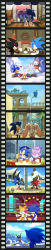 Rule 34 | amy rose, animal, blaze the cat, blue sky, building, burger, chao (sonic), cheese (sonic), cheese the chao, chip, chip (sonic), city, coconut, cream (sonic), cream the rabbit, creature, food, hedgehog, highres, ice cream, image sample, knuckles the echidna, long image, looking up, outdoors, pillarboxed, ruins, shadow the hedgehog, silver the hedgehog, sky, sonic (series), sonic the hedgehog, sonic unleashed, spikes, tails (sonic), tall image