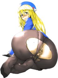 Rule 34 | 10s, 1girl, anal hair, anus, ass, atago (kancolle), cleft of venus, curvy, feet, gloves, hat, huge ass, kantai collection, no shoes, orushibu, pantyhose, plump, pubic hair, pussy, thick thighs, thighs, torn clothes, torn legwear, uncensored, wide hips