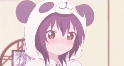 Rule 34 | 1girl, animal hood, animated, animated gif, anime screenshot, funami yui, hood, lowres, screencap, solo, yuru yuri