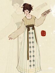 Rule 34 | chinese clothes, duijin ruqun, hanfu, scrolls, tagme