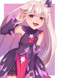 Rule 34 | 1girl, blonde hair, blush, breasts, child, dress, fang, fate/grand order, fate/kaleid liner prisma illya, fate (series), highres, illyasviel von einzbern, red eyes, skin fang, small breasts, smile, solo, tagme