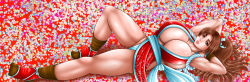 Rule 34 | 1girl, absurdres, breasts, fatal fury, highres, huge breasts, long hair, ponytail, shiranui mai, solo