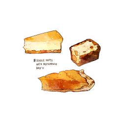 Rule 34 | cake, cake slice, commentary, cyannism, english commentary, english text, food, food focus, no humans, original, pastry, pie, pie slice, simple background, white background