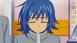 Rule 34 | 10s, 1boy, animated, animated gif, blue eyes, blue hair, cardfight!! vanguard, cardfight!! vanguard (cards), lowres, male focus, matching hair/eyes, sendou aichi, solo