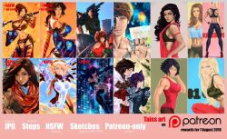 Rule 34 | ass, breasts, collage, medium breasts, mercy (overwatch), overwatch, tagme, tatti art, toned