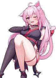 Rule 34 | 1girl, absurdres, animal ear fluff, deaver, highres, original, tagme, thighs, virtual youtuber, white background