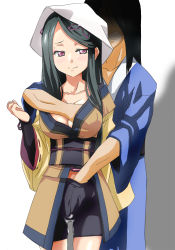 Rule 34 | 1girl, black hair, blush, grabbing another&#039;s breast, breasts, cleavage, fingering, grabbing, groping, hand under clothes, highres, japanese clothes, kimono, panties, purple eyes, pussy juice, rune factory, rune factory 3, shinonome (rune factory), smile, solo focus, tarou99gou, underwear, wet, wet clothes, wet panties