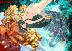 Rule 34 | 1girl, angry, asura&#039;s wrath, asura (asura&#039;s wrath), black hair, breasts, capcom, colored skin, extra arms, long hair, mithra (asura&#039;s wrath), nude, red skin, space, white hair