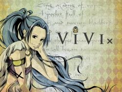 Rule 34 | 1girl, blue hair, character name, nefertari vivi, one piece
