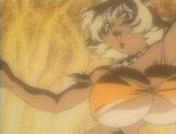 Rule 34 | 1990s (style), animated, animated gif, bouncing breasts, breasts, dancing, huge breasts, jewelry, jungle de ikou, lowres, mii (jungle de ikou), necklace, retro artstyle, solo