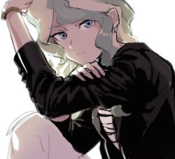 Rule 34 | 1girl, alternate costume, bad id, bad twitter id, blonde hair, blue eyes, diana cavendish, henpei saboten, little witch academia, long hair, looking at viewer, sketch, solo
