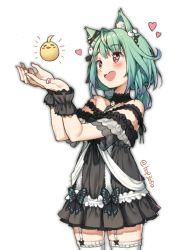 Rule 34 | 1girl, ahoge, animal ear fluff, animal ears, artist name, bad id, bad pixiv id, bare shoulders, bird, black choker, black dress, blush, bow, butterfly ornament, cat ears, chick, choker, dress, frilled straps, frilled thighhighs, frills, garter straps, gothic lolita, gradient hair, green hair, hair ornament, heart, heart-shaped pupils, highres, hololive, hop3, jewelry, lace, lace choker, lolita fashion, long hair, low twintails, multicolored hair, nail polish, off-shoulder dress, off shoulder, open mouth, piyoko (uruha rushia), pom pom (clothes), red eyes, ribbon, see-through, see-through sleeves, short sleeves, short twintails, skull hair ornament, smile, solo, symbol-shaped pupils, thighhighs, twintails, twitter username, uruha rushia, uruha rushia (3rd costume), virtual youtuber, white background, white garter straps, white thighhighs, wristband