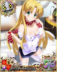Rule 34 | 1girl, asia argento, breasts, card (medium), cleavage, green eyes, high school dxd, long hair, tagme