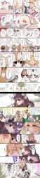 Rule 34 | 10s, absurdres, african porcupine (kemono friends), animal ears, bad id, bad pixiv id, blush, brown hair, bucket hat, coat, comic, eurasian eagle owl (kemono friends), faceplant, fur collar, giant armadillo (kemono friends), hat, head wings, high heels, highres, kaban (kemono friends), kemono friends, lion (kemono friends), lion tail, long hair, long image, long sleeves, mamaloni, multiple girls, northern white-faced owl (kemono friends), panther chameleon (kemono friends), serval (kemono friends), shoebill (kemono friends), shoes, short hair, tail, tail censor, tall image, top-down bottom-up, translation request, tripping, wings
