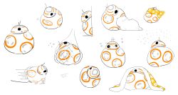Rule 34 | animification, bb-8, cat, expressions, futon, kinako (marubotan), manzoku-san, neko atsume, net, no humans, non-humanoid robot, robot, scarf, star wars