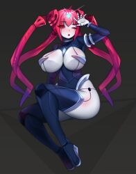Rule 34 | android, breasts, gynoid, highres, large breasts, mecha girl, robot, robot girl, twintails, vermana