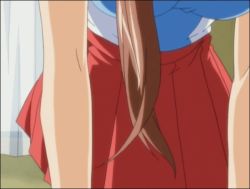 Rule 34 | 1girl, adjusting clothes, adjusting panties, animated, animated gif, ass, brown hair, clothes lift, dressing, frilled panties, frills, hands on own ass, head out of frame, kanzaki aoi, leaning forward, long hair, lower body, miniskirt, panties, panties under panties, panty pull, pink panties, ponytail, shirt, skirt, skirt lift, solo, sportswear, tennis uniform, thighs, true blue, underwear, white panties