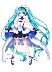 Rule 34 | 1girl, 7th dragon, 7th dragon (series), 7th dragon 2020, absurdly long hair, ahoge, aqua hair, bad id, bad pixiv id, bare shoulders, blue eyes, full body, hatsune miku, long hair, looking at viewer, smile, solo, songmil, transparent background, twintails, very long hair, vocaloid, white background, wrist cuffs