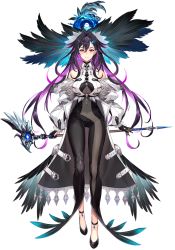 Rule 34 | 1girl, bare shoulders, black footwear, black gloves, black hair, breasts, earrings, full body, gloves, highres, hololive, jewelry, kakage, long hair, looking at viewer, multicolored hair, official art, partially fingerless gloves, purple hair, red eyes, solo, straight-on, transparent background, two-tone hair, unnamed hololive vtuber, virtual youtuber