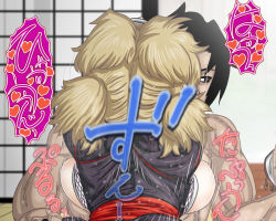 Rule 34 | clothed female nude male, gul-fuh, implied sex, naruto, naruto (series), nude, tagme, temari (naruto), text focus, uchiha sasuke