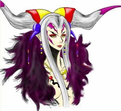 Rule 34 | 1990s (style), artist request, final fantasy, final fantasy viii, horns, portrait, ultimecia, witch