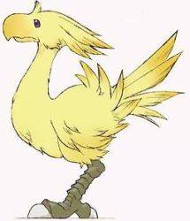 Rule 34 | animal, bird, chocobo, final fantasy, full body, lowres, no humans, simple background, solo, standing, white background