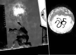 Rule 34 | black sky, choujin x, cloak, full moon, kurohara tokio (choujin x), moon, non-web source, sky