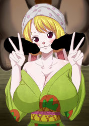 Rule 34 | 2boys, absurdres, blonde hair, breasts, carrot (one piece), furry, highres, large breasts, multiple boys, one piece, penis, short hair