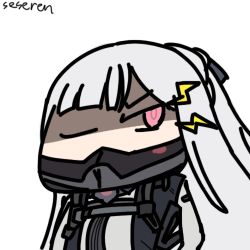 Rule 34 | 1girl, ak-12 (girls&#039; frontline), animated, animated gif, girls&#039; frontline, lowres, mask, mouth mask, one eye closed, seseren