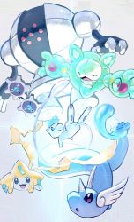 Rule 34 | :d, :o, absurdres, af (afloatisland), blue eyes, closed eyes, closed mouth, commentary, creatures (company), ditto, dragonair, game freak, gen 1 pokemon, gen 3 pokemon, gen 5 pokemon, grey background, highres, jirachi, klink, legendary pokemon, mew (pokemon), mythical pokemon, nintendo, open mouth, pokemon, pokemon (creature), registeel, reuniclus, smile, symbol-only commentary, tongue