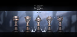 Rule 34 | blurry, blurry background, chess piece, copyright name, english text, highres, light particles, light rays, no humans, pixiv fantasia, pixiv fantasia age of starlight, yuushoku