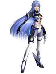Rule 34 | 00s, 1girl, 3d, absurdres, breasts, female focus, full body, highres, kos-mos, navel, official art, simple background, solo, standing, tagme, white background, xenosaga