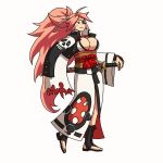 Rule 34 | 1girl, amputee, animated, arc system works, baiken, breasts, cleavage, guilty gear, guilty gear xrd, large breasts, long hair, ponytail, sword, tagme, video, weapon, video