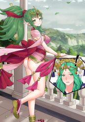 Rule 34 | 2girls, ass, blush, breasts, commission, cosplay, dress, fire emblem, fire emblem: mystery of the emblem, fire emblem: three houses, fire emblem awakening, fire emblem heroes, flower, green eyes, green hair, hair flower, hair ornament, highres, igni tion, jewelry, long hair, medium breasts, multiple girls, nintendo, official alternate costume, panties, pantyshot, pink dress, pointy ears, ponytail, red panties, rhea (fire emblem), short dress, sleeveless, sleeveless dress, smile, solo, thighs, thong, tiara, tiki (adult) (fated divinity) (fire emblem), tiki (adult) (fire emblem), tiki (fire emblem), tiki (young) (fire emblem), tiki (young) (fire emblem) (cosplay), underwear, upskirt