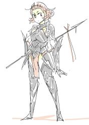 Rule 34 | 1girl, 8261siron, armor, fire emblem, fire emblem fates, full body, hairband, holding, holding polearm, holding weapon, looking at viewer, medium hair, nintendo, pelvic curtain, polearm, solo, sophie (fire emblem), weapon