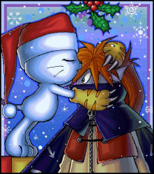 Rule 34 | cat, christmas, digimon, gloves, hat, kiss, lowres, skull, tailmon, white cat, wizard, wizarmon