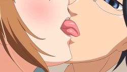 Rule 34 | animated, animated gif, cheating (relationship), french kiss, kiss, netorare, ore wa kanojo o shinjiteru